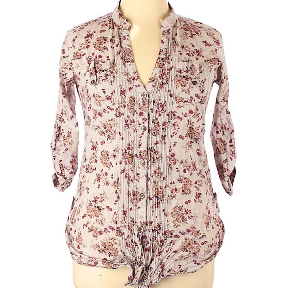 Floral Button Down Top